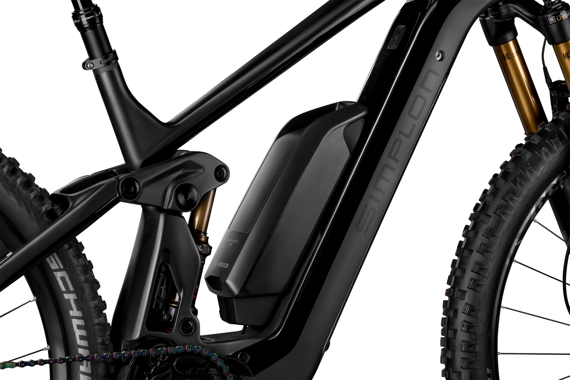 Battery top mountain bike
